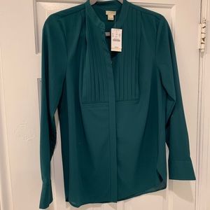 J. Crew Factory Green Blouse